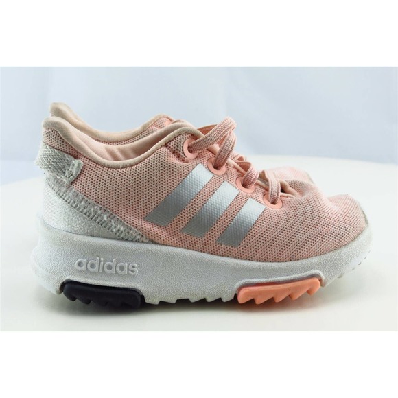 adidas Toddler Sz 5‎ Medium Pink Running Fabric Girls - Picture 3 of 6